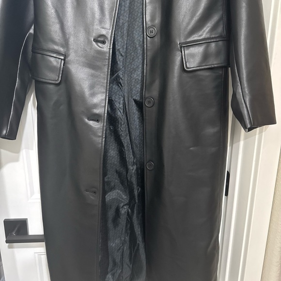 Rebecca Minkoff Black Vegan Leather Jacket - Picture 2 of 9